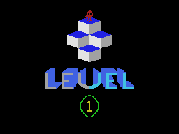 Q*bert title screen for Colecovision